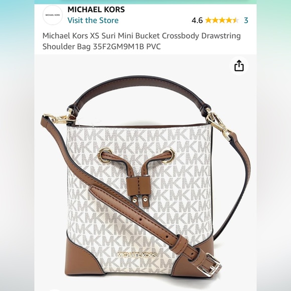 Michael Kors XS Suri Mini Bucket Crossbody Drawstring - Picture 9 of 9
